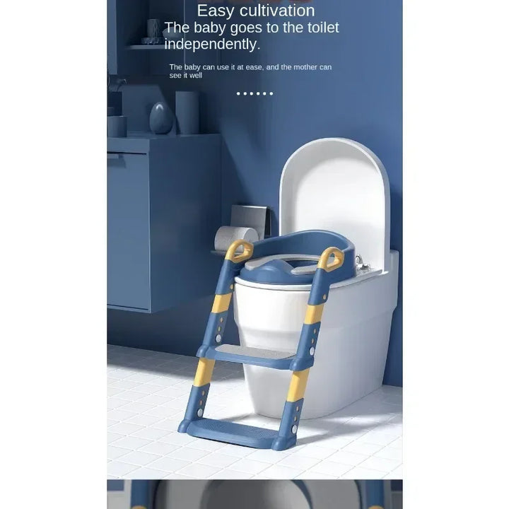 Ultimate Kids' Potty Training Ladder – Foldable, Adjustable, and Safe Toilet Stool for Boys & Girls