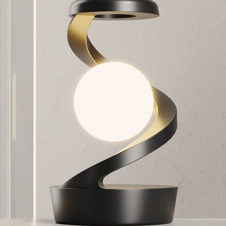 Creative Table Lamp, Rotating Floating lamp, 2-in-1 Wireless Charger & LED Night Light