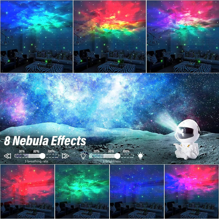 Star Projector Galaxy Night Light Astronaut Space Projector Starry Nebula Ceiling LED Lamp  |   Home Decorative