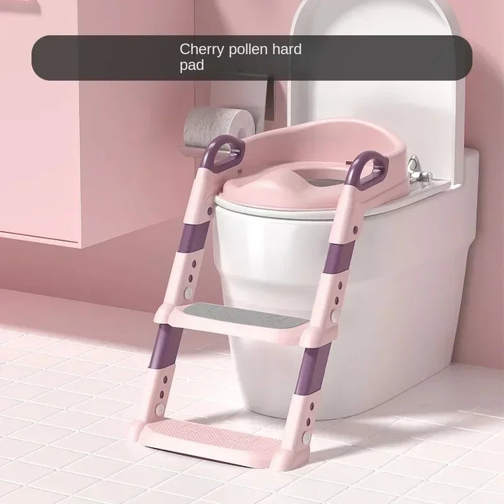 Ultimate Kids' Potty Training Ladder – Foldable, Adjustable, and Safe Toilet Stool for Boys & Girls