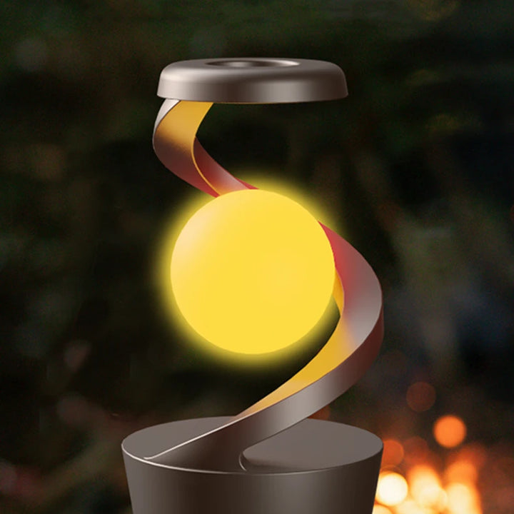 Creative Table Lamp, Rotating Floating lamp, 2-in-1 Wireless Charger & LED Night Light